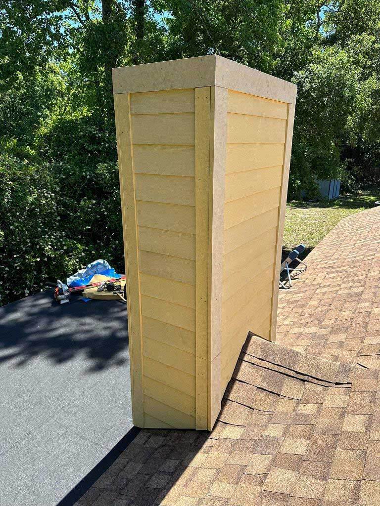 siding on chimney